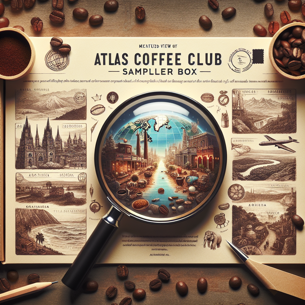 Atlas Coffee Club World of Coffee Sampler, Gourmet Coffee Gift Set, 4-Pack Variety Box of the World’s Best Single Origin Coffees, Freshly Ground Coffee