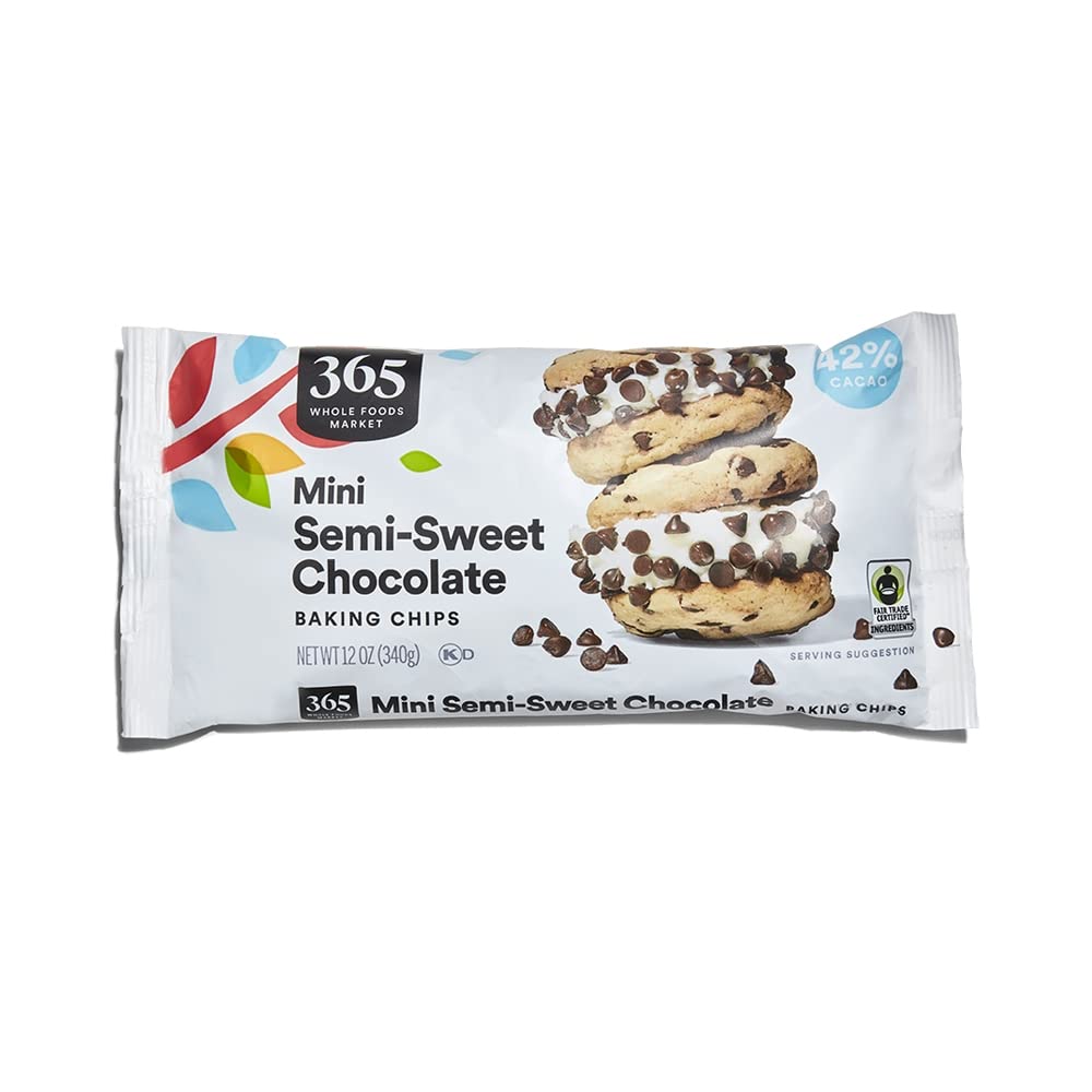 365 by Whole Foods Market, Semisweet Mini Chocolate Chips, 12 Ounce