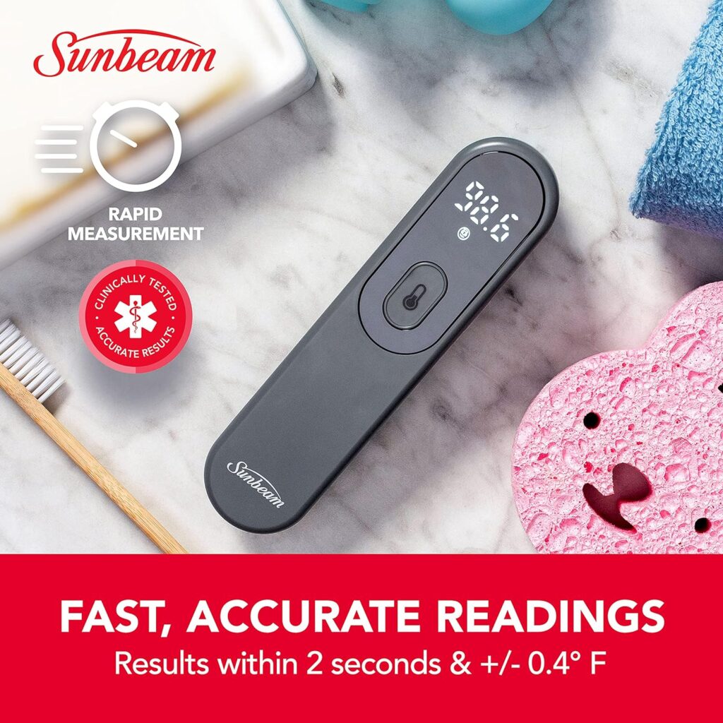 Sunbeam Touchless Body + Object Thermometer  Pro Upper Arm Blood Pressure Monitor