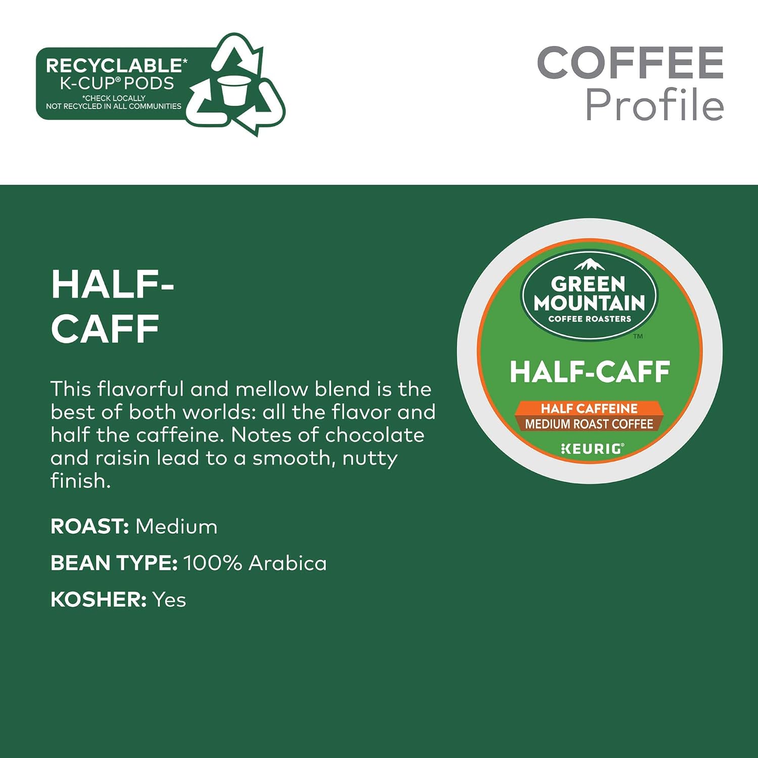 Ultimate Comparison: Green Mountain Half Caff K-Cup Pods – 96 Count